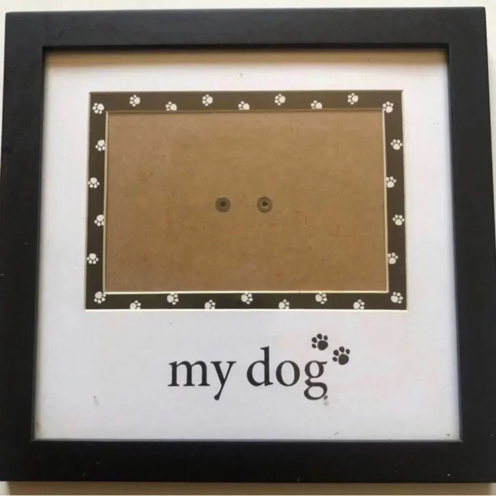 Prinz “My Dog” Black Natural Pine Wood Two Way Easel Wall Hangers Picture Frame